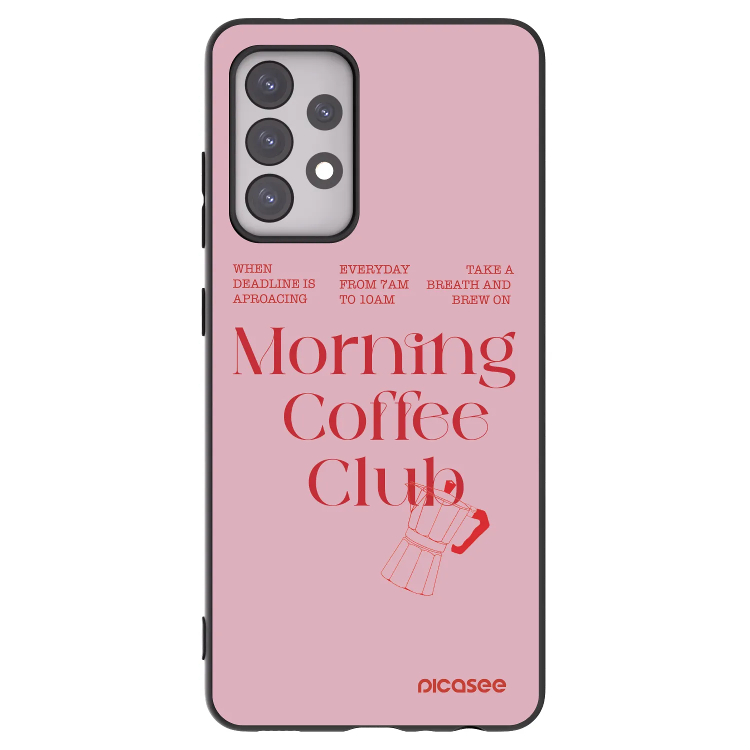 Picasee silikonový černý obal pro Samsung Galaxy A52 5G A525F - Morning