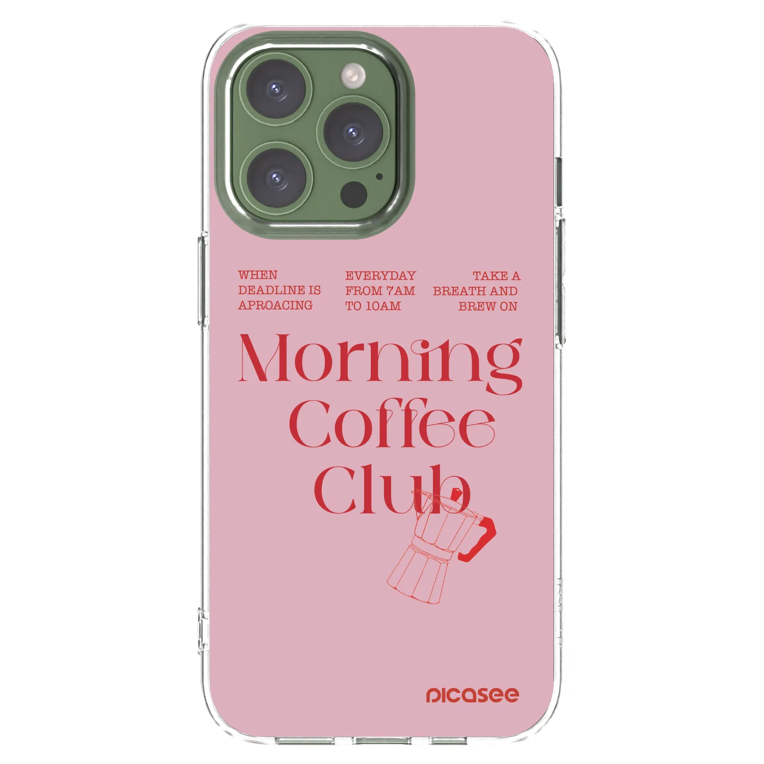 Picasee silikonový průhledný obal pro Apple iPhone 13 Pro - Morning