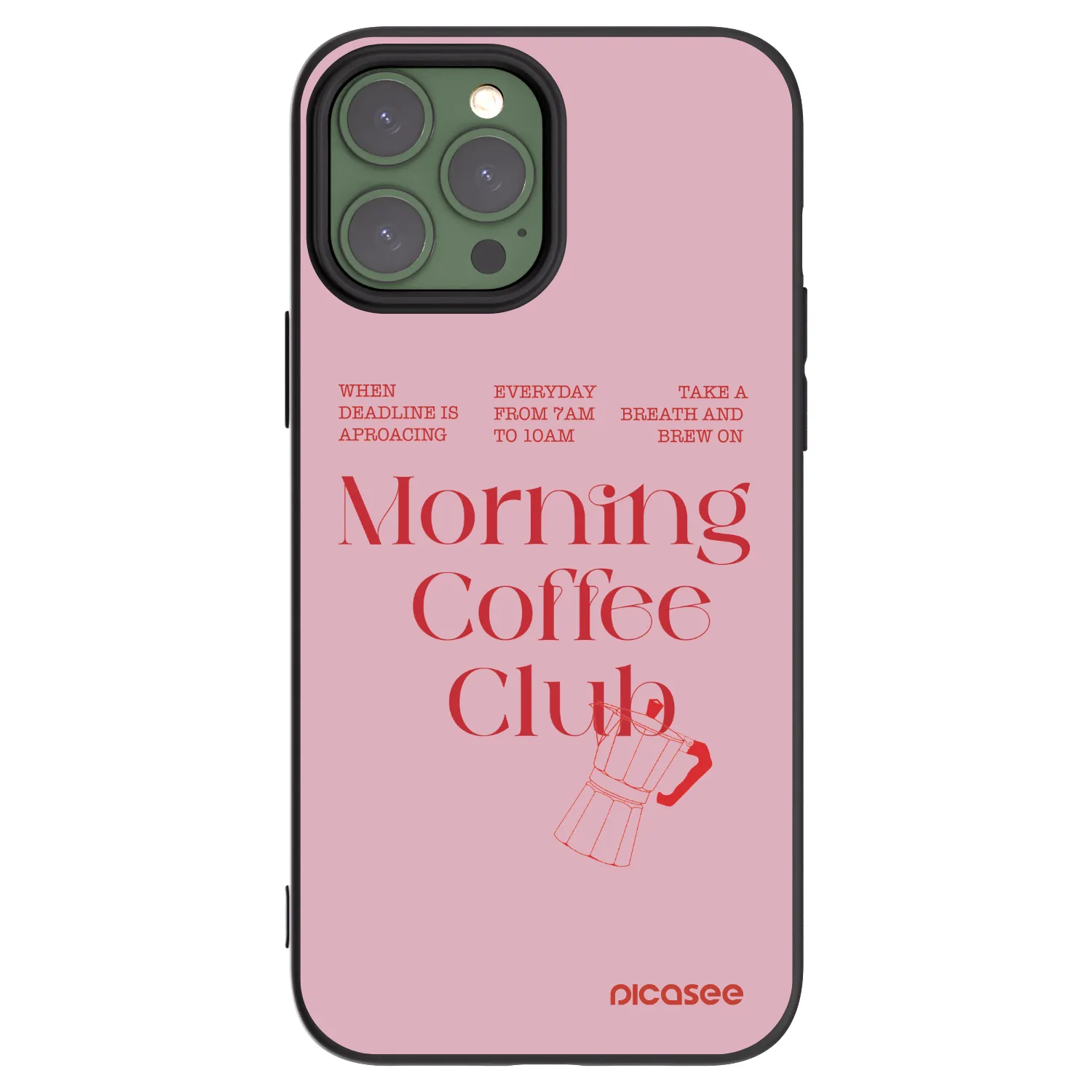 Picasee silikonový černý obal pro Apple iPhone 13 Pro Max - Morning