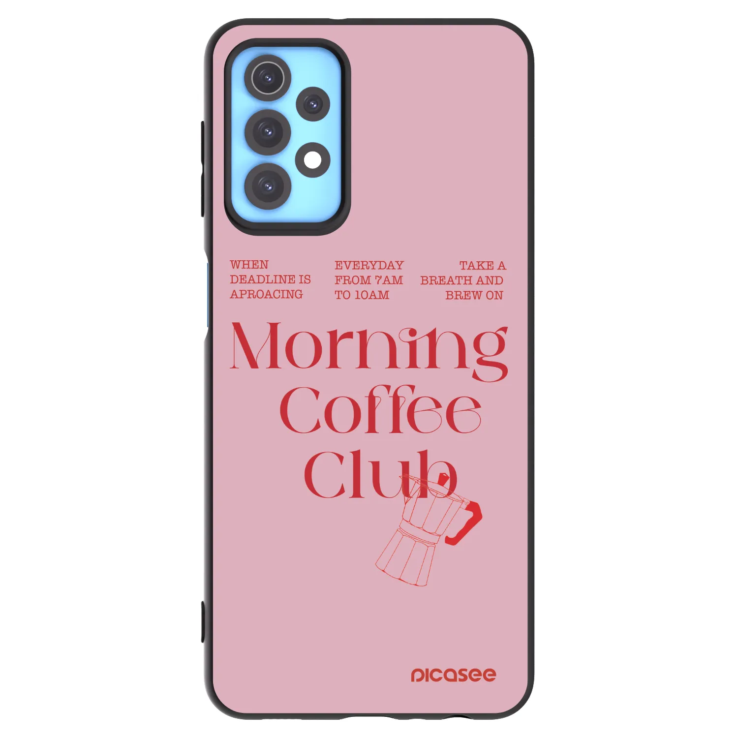 Picasee silikonový černý obal pro Samsung Galaxy A32 4G SM-A325F - Morning