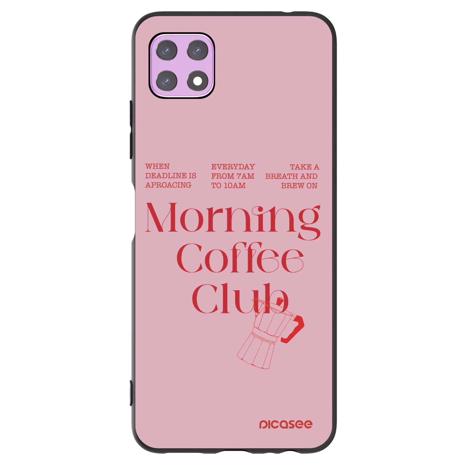 Picasee silikonový černý obal pro Samsung Galaxy A22 A226B 5G - Morning