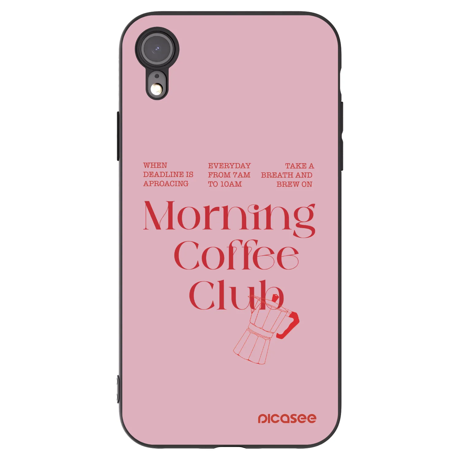 Picasee silikonový černý obal pro Apple iPhone XR - Morning