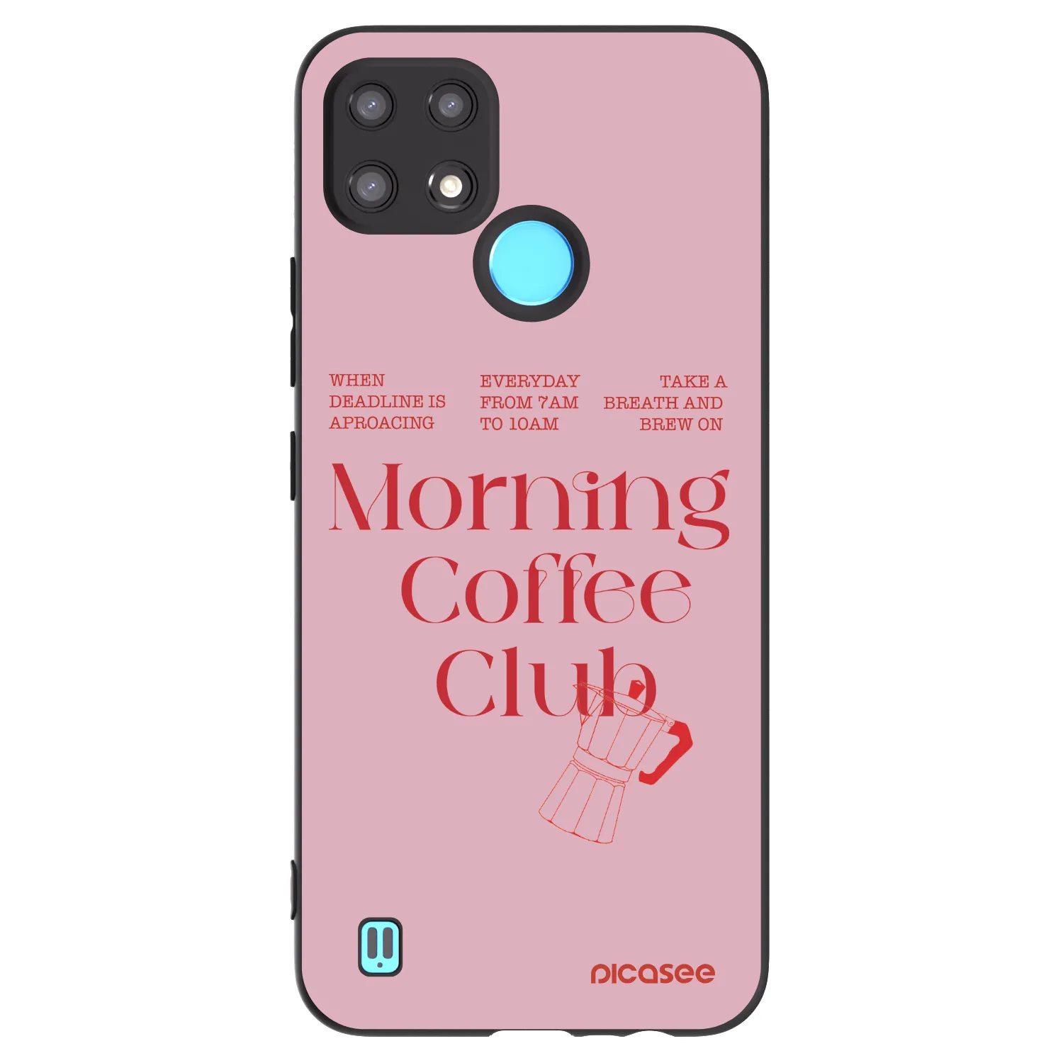 Picasee silikonový černý obal pro Realme C21 - Morning
