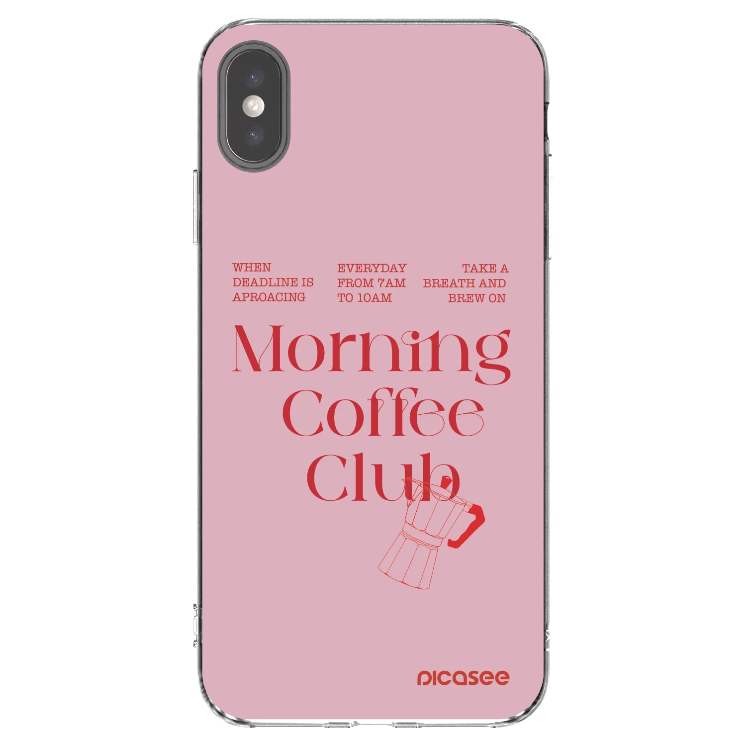 Picasee silikonový průhledný obal pro Apple iPhone XS Max - Morning