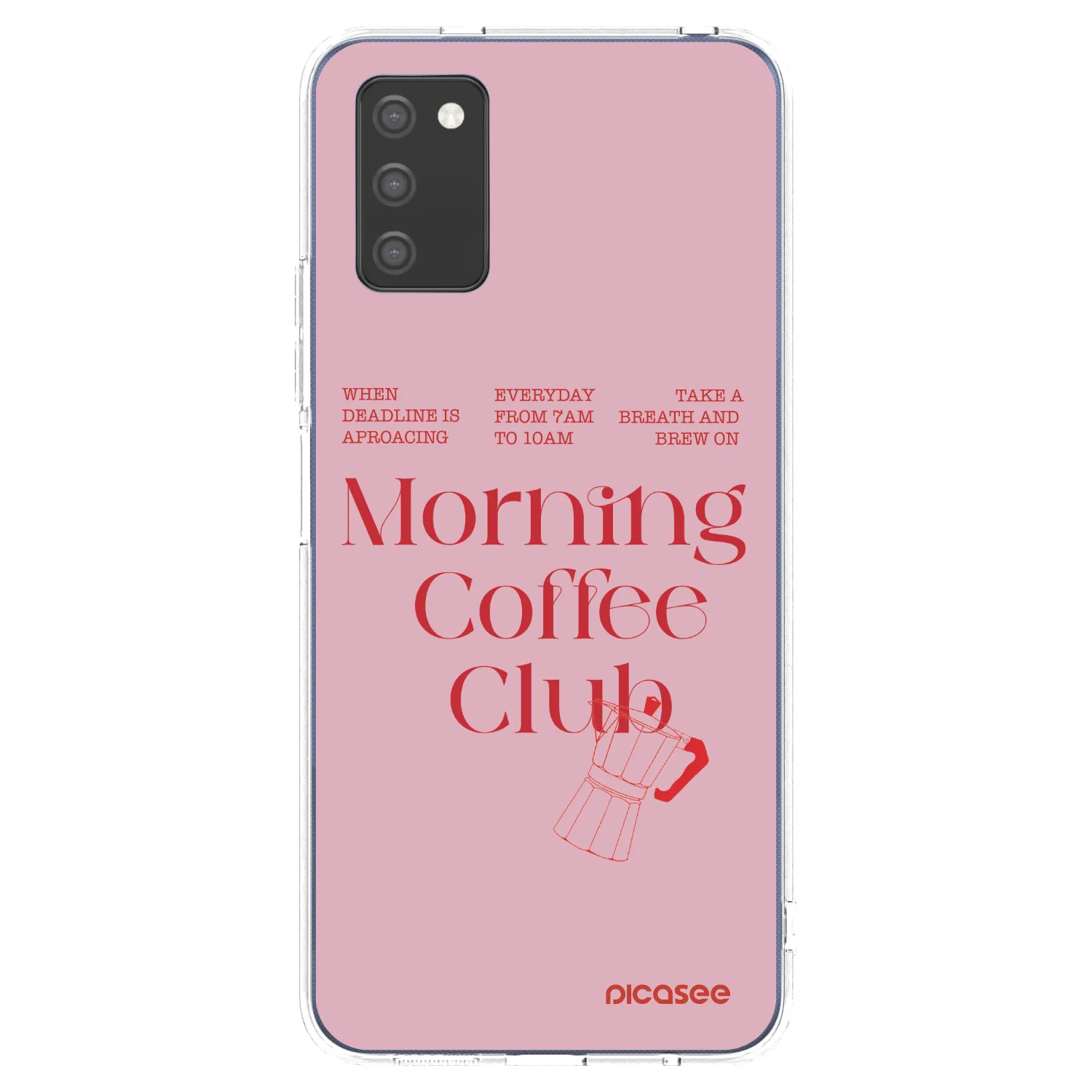 Picasee silikonový průhledný obal pro Samsung Galaxy A03s A037G - Morning