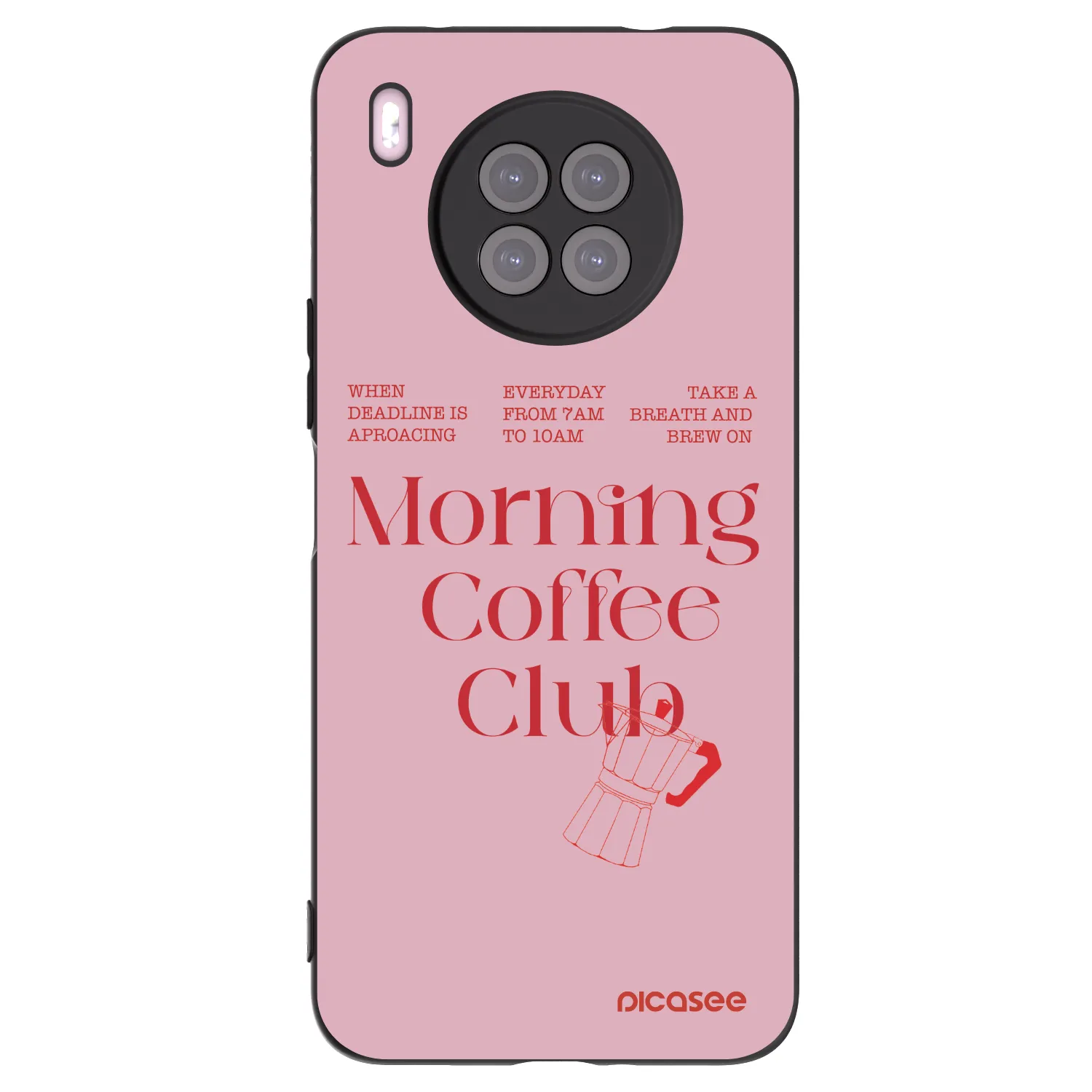 Picasee silikonový černý obal pro Huawei Nova 8i - Morning