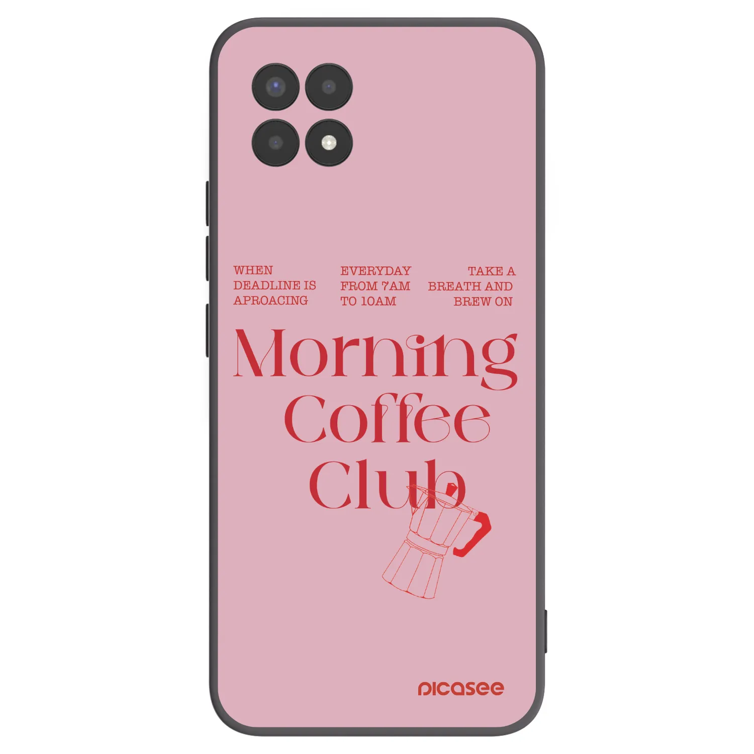 Picasee silikonový černý obal pro Realme 8i - Morning