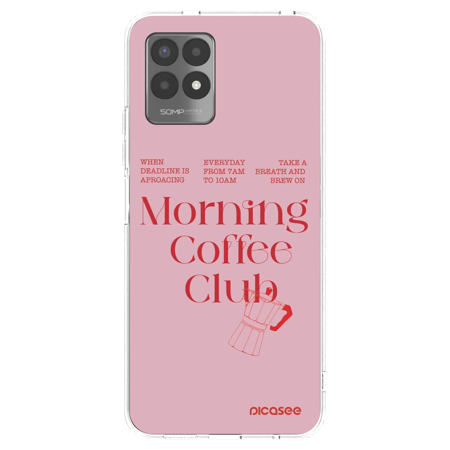 Picasee silikonový průhledný obal pro Realme 8i - Morning