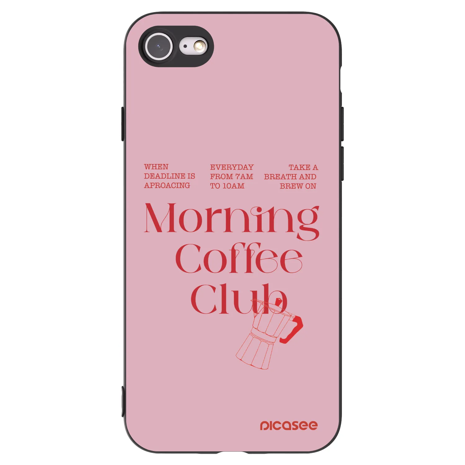 Picasee silikonový černý obal pro Apple iPhone SE 2022 - Morning