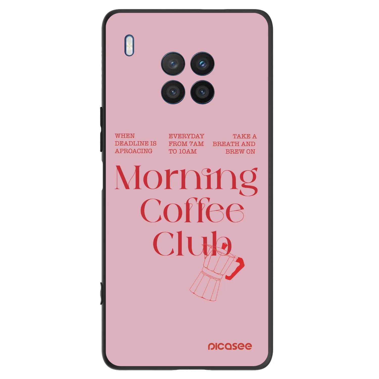 Picasee silikonový černý obal pro Honor 50 Lite - Morning