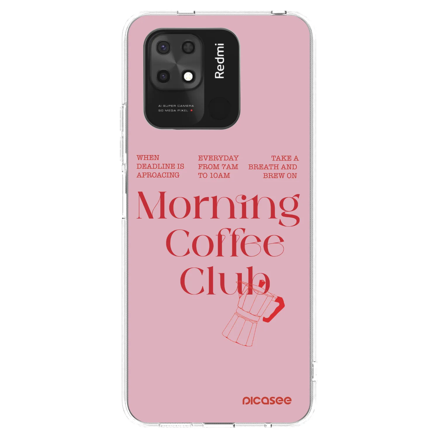 Picasee silikonový průhledný obal pro Xiaomi Redmi 10C - Morning