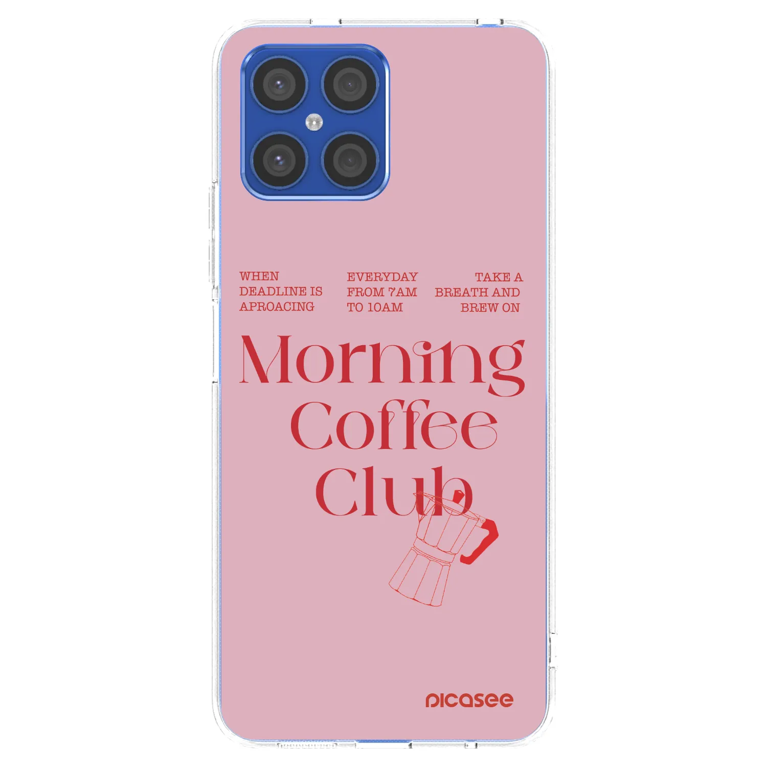 Picasee silikonový průhledný obal pro Honor X8 4G - Morning