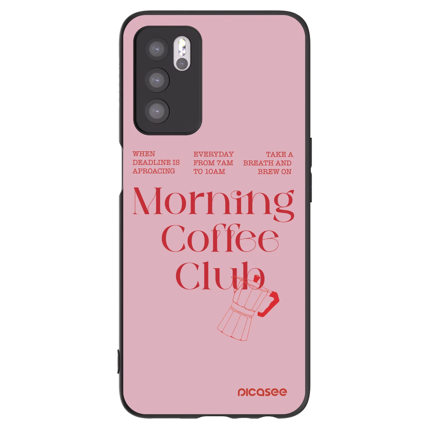 Picasee silikonový černý obal pro OPPO A16s - Morning