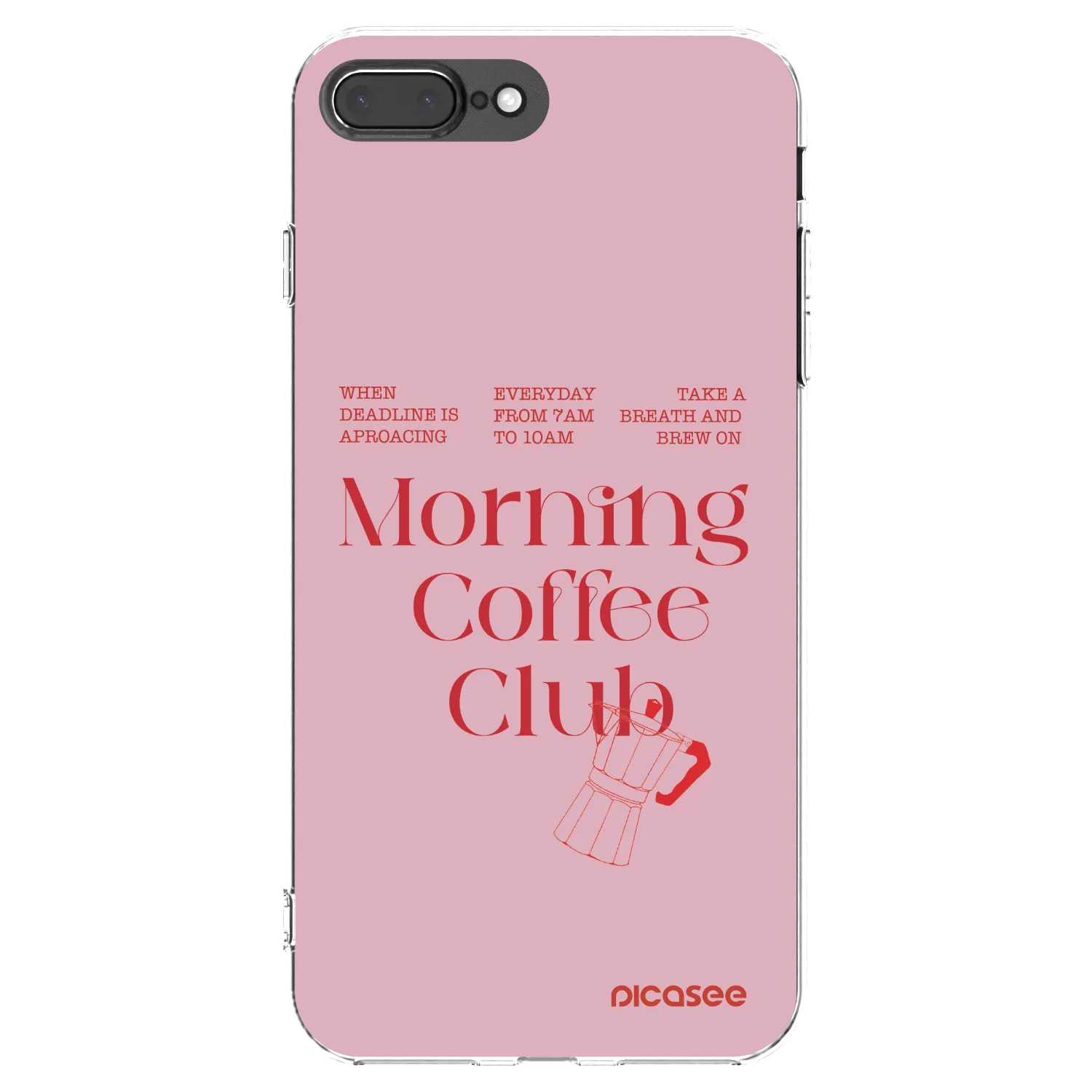 Picasee silikonový průhledný obal pro Apple iPhone 8 Plus - Morning