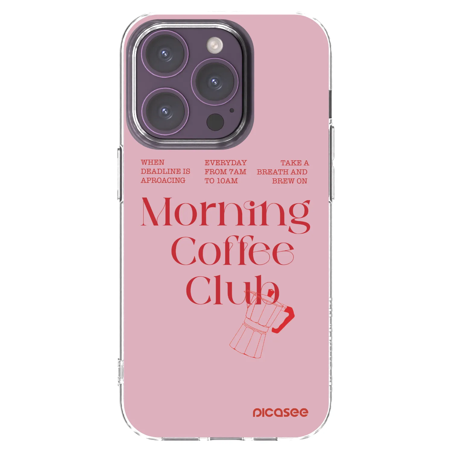 Picasee silikonový průhledný obal pro Apple iPhone 14 Pro - Morning