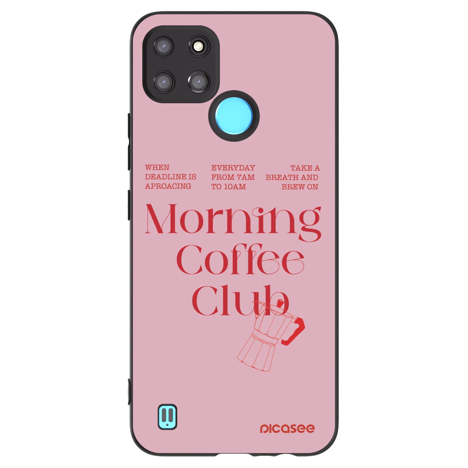 Picasee silikonový černý obal pro Realme C21Y - Morning