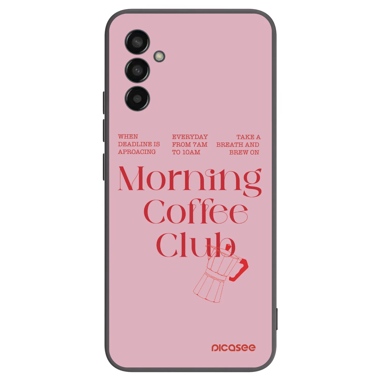 Picasee silikonový černý obal pro Samsung Galaxy M13 M135F - Morning