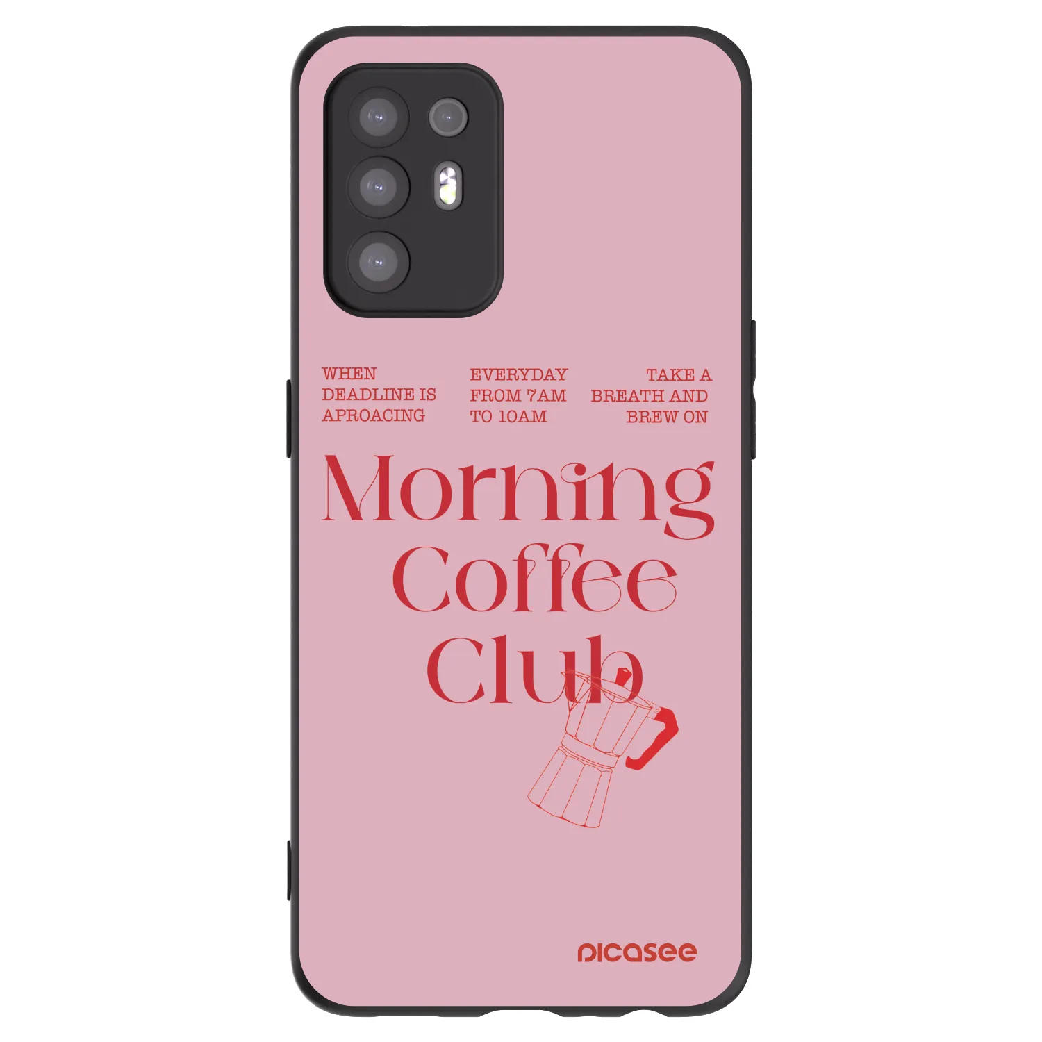 Picasee silikonový černý obal pro OPPO A94 5G - Morning