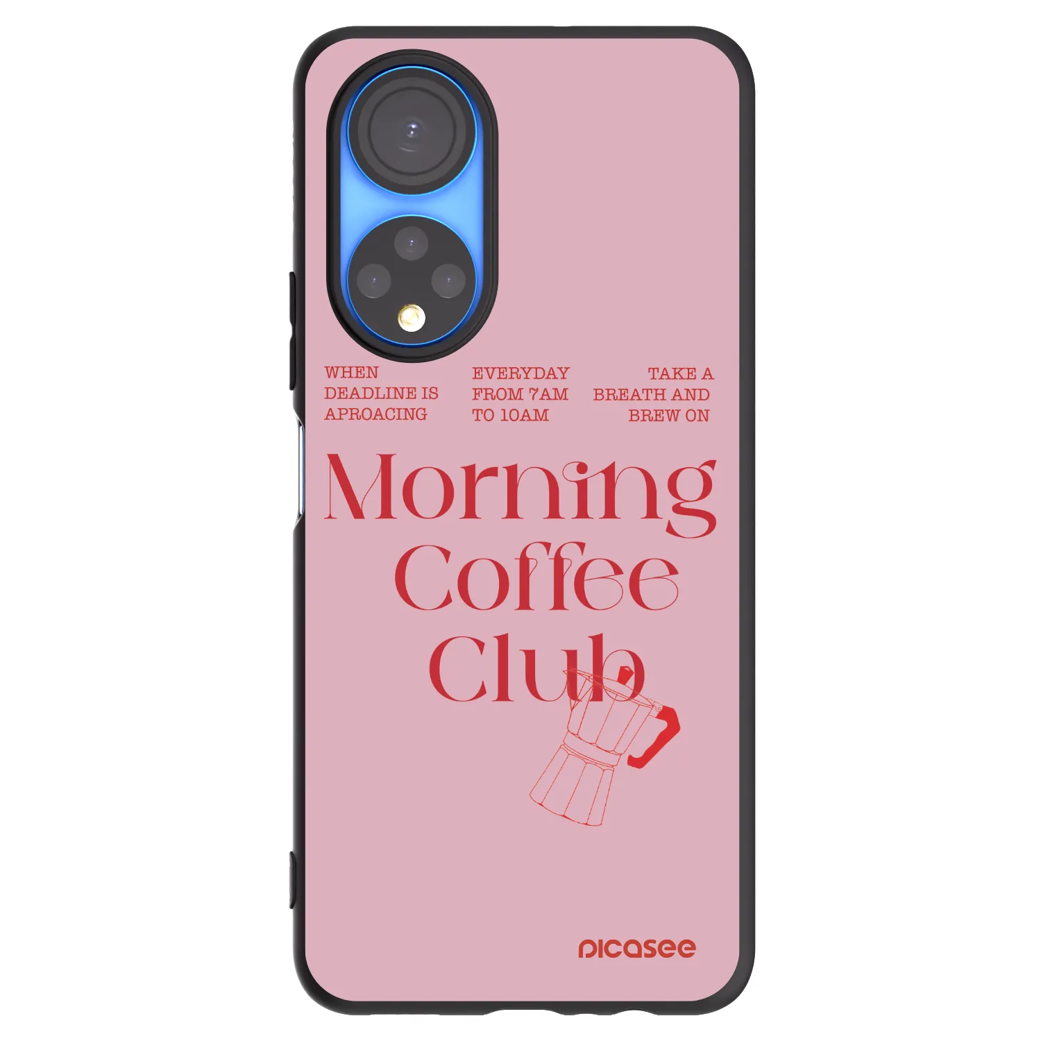 Picasee silikonový černý obal pro Honor X7 - Morning