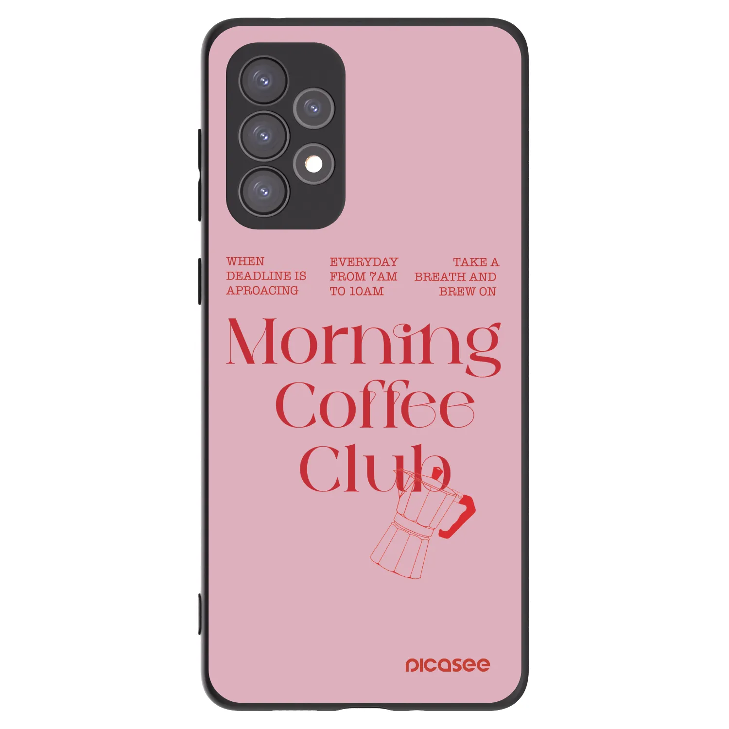 Picasee silikonový černý obal pro Samsung Galaxy A73 5G - Morning