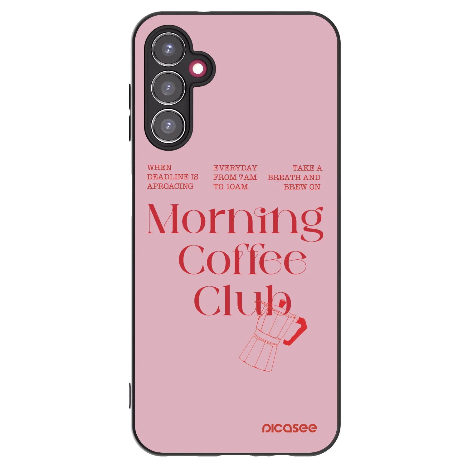 Picasee silikonový černý obal pro Samsung Galaxy A14 4G A145R - Morning