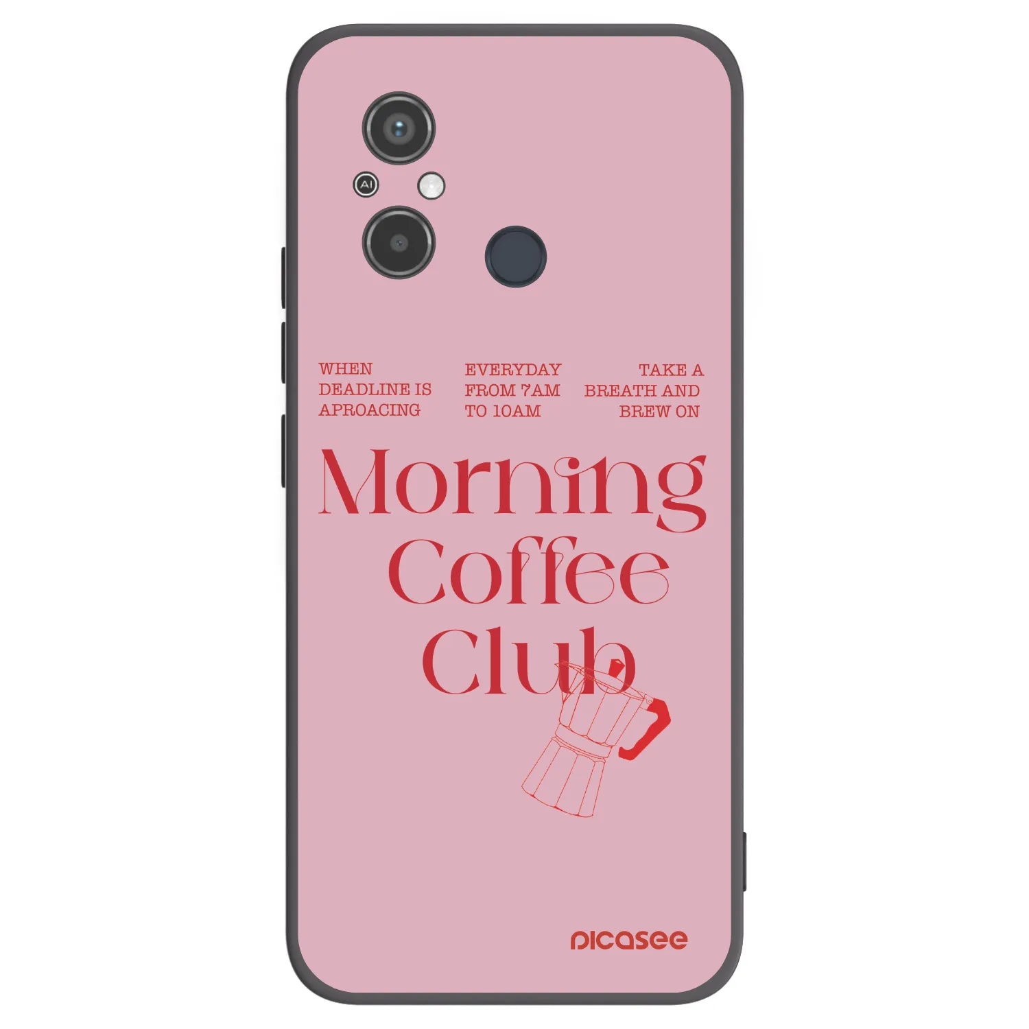 Picasee silikonový černý obal pro Xiaomi Redmi 12C - Morning