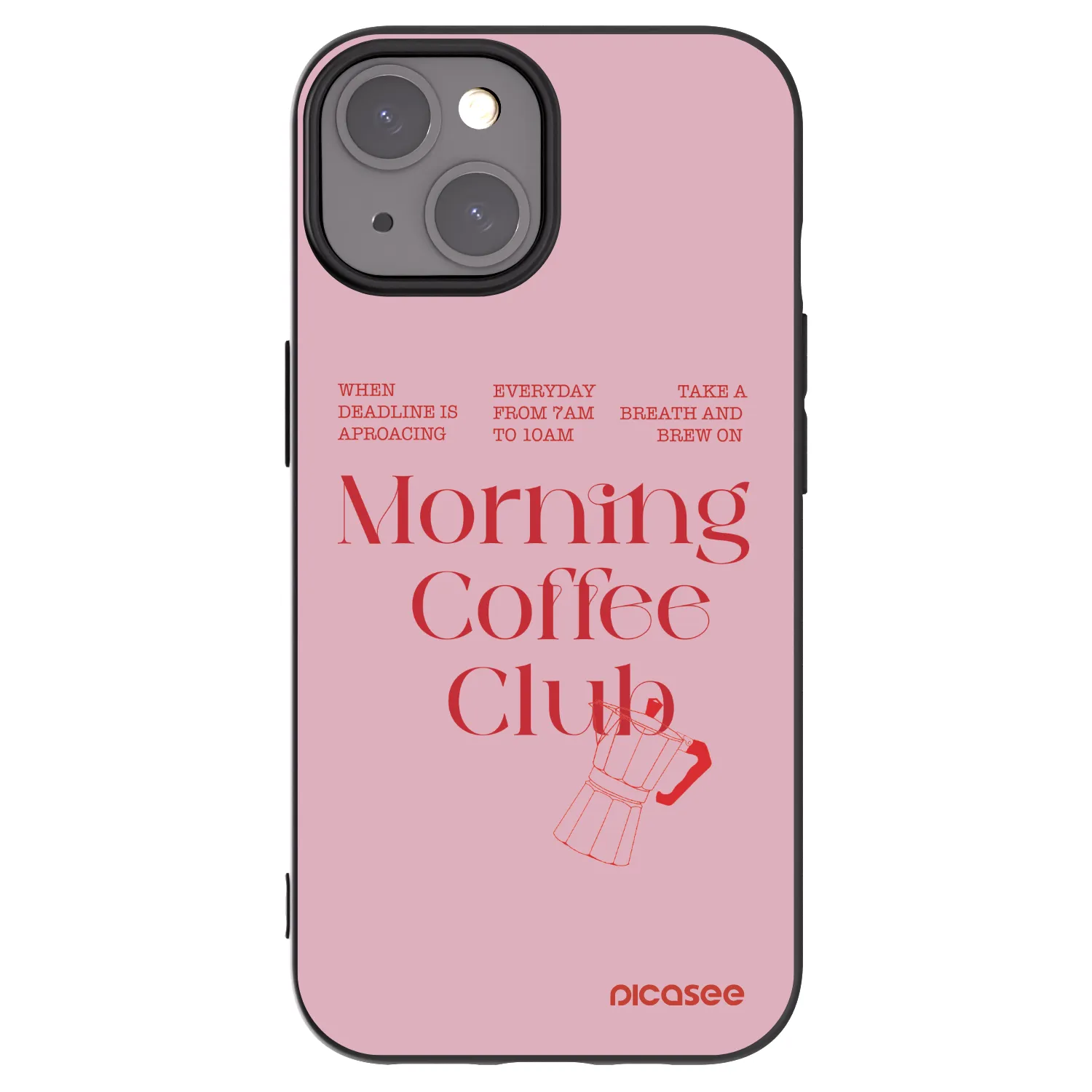 Picasee silikonový černý obal pro Apple iPhone 15 - Morning