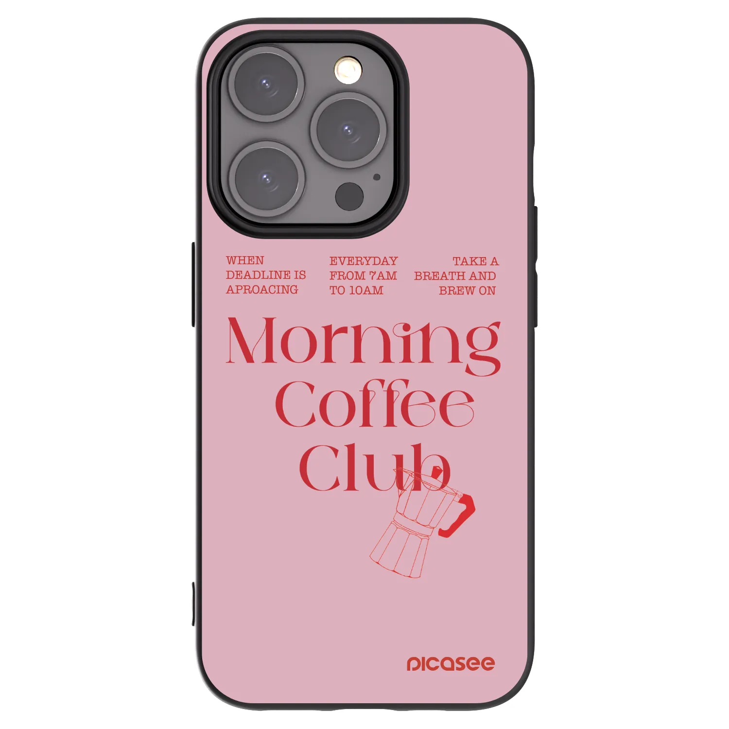 Picasee silikonový černý obal pro Apple iPhone 15 Pro - Morning
