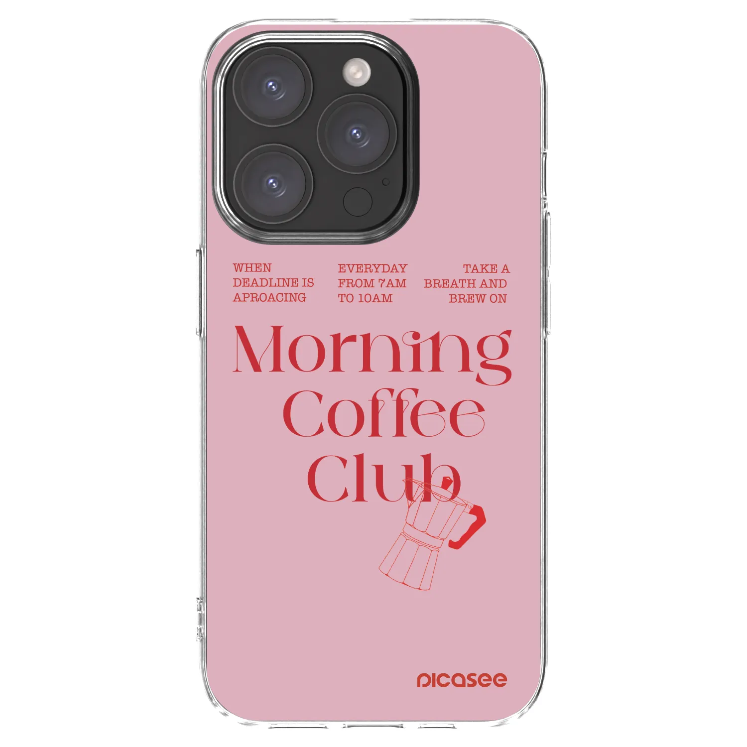 Picasee silikonový průhledný obal pro Apple iPhone 15 Pro - Morning
