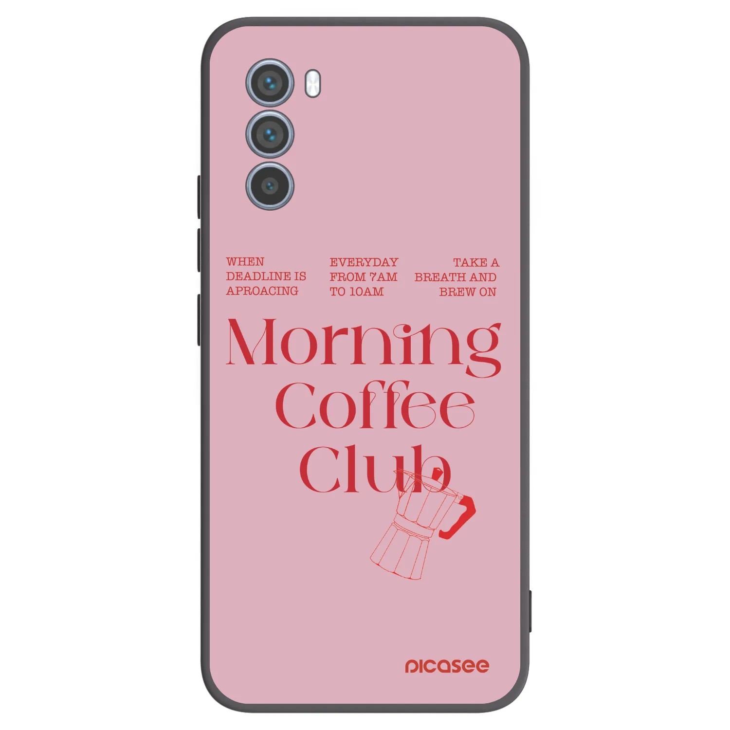 Picasee silikonový černý obal pro Motorola Moto G62 - Morning