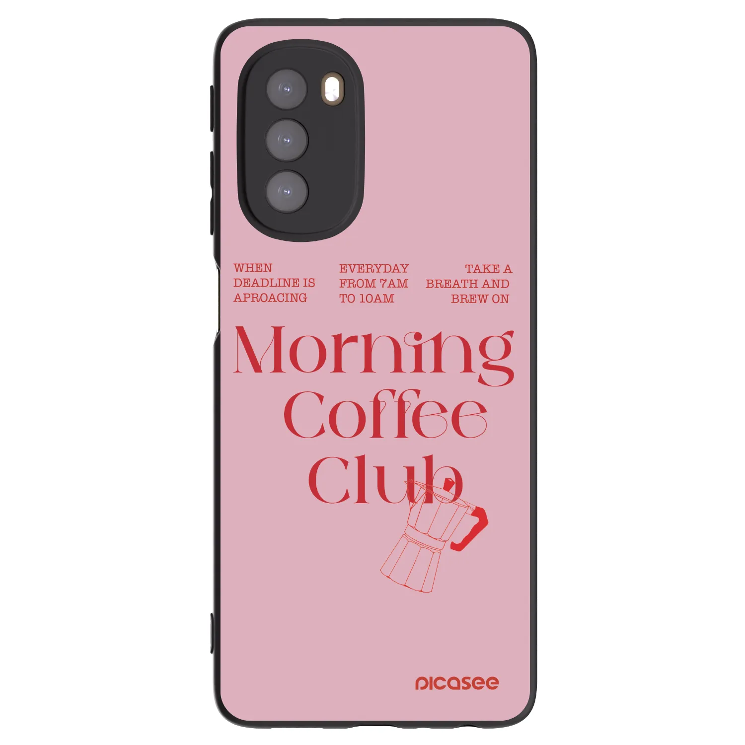 Picasee silikonový černý obal pro Motorola Moto G51 - Morning