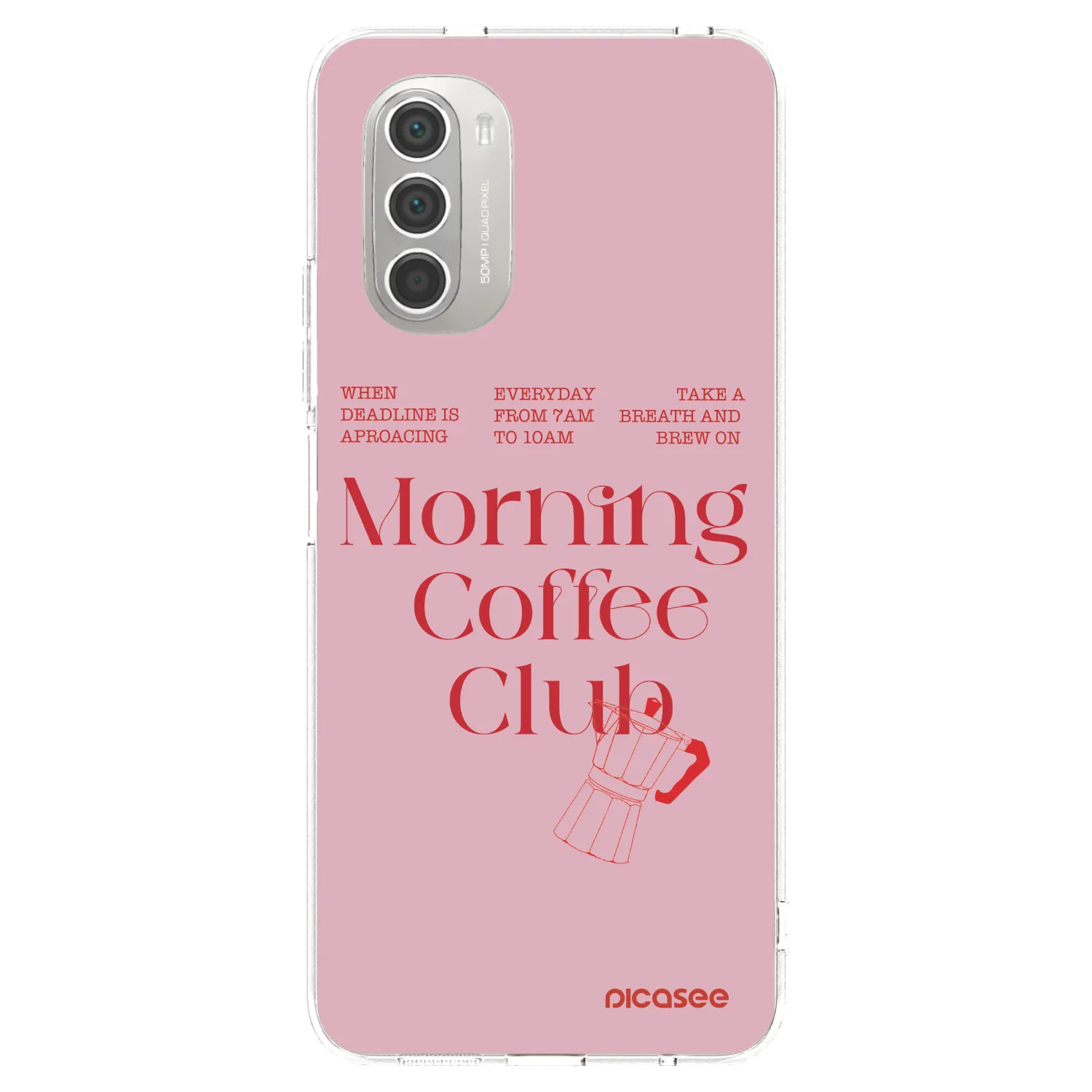 Picasee silikonový průhledný obal pro Motorola Moto G51 - Morning