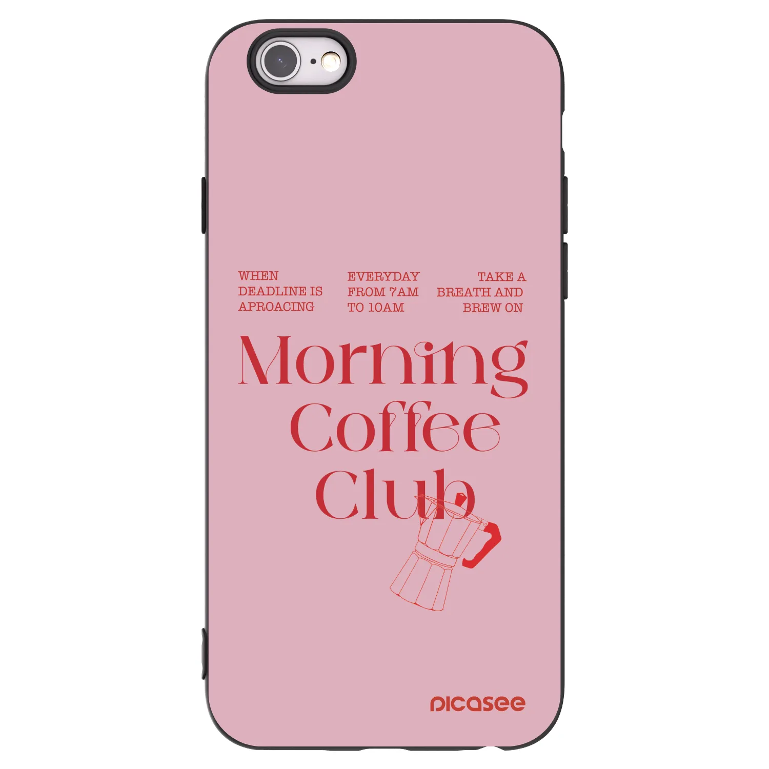 Picasee silikonový černý obal pro Apple iPhone 6/6S - Morning