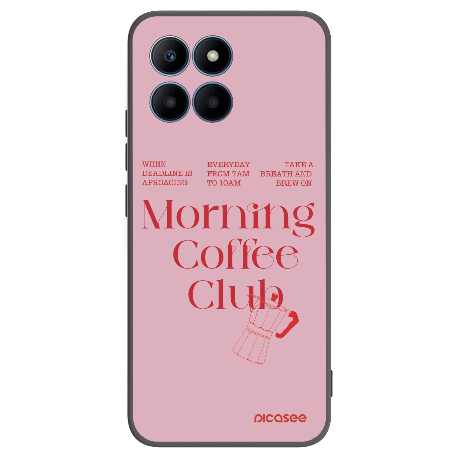 Picasee silikonový černý obal pro Honor 70 Lite - Morning