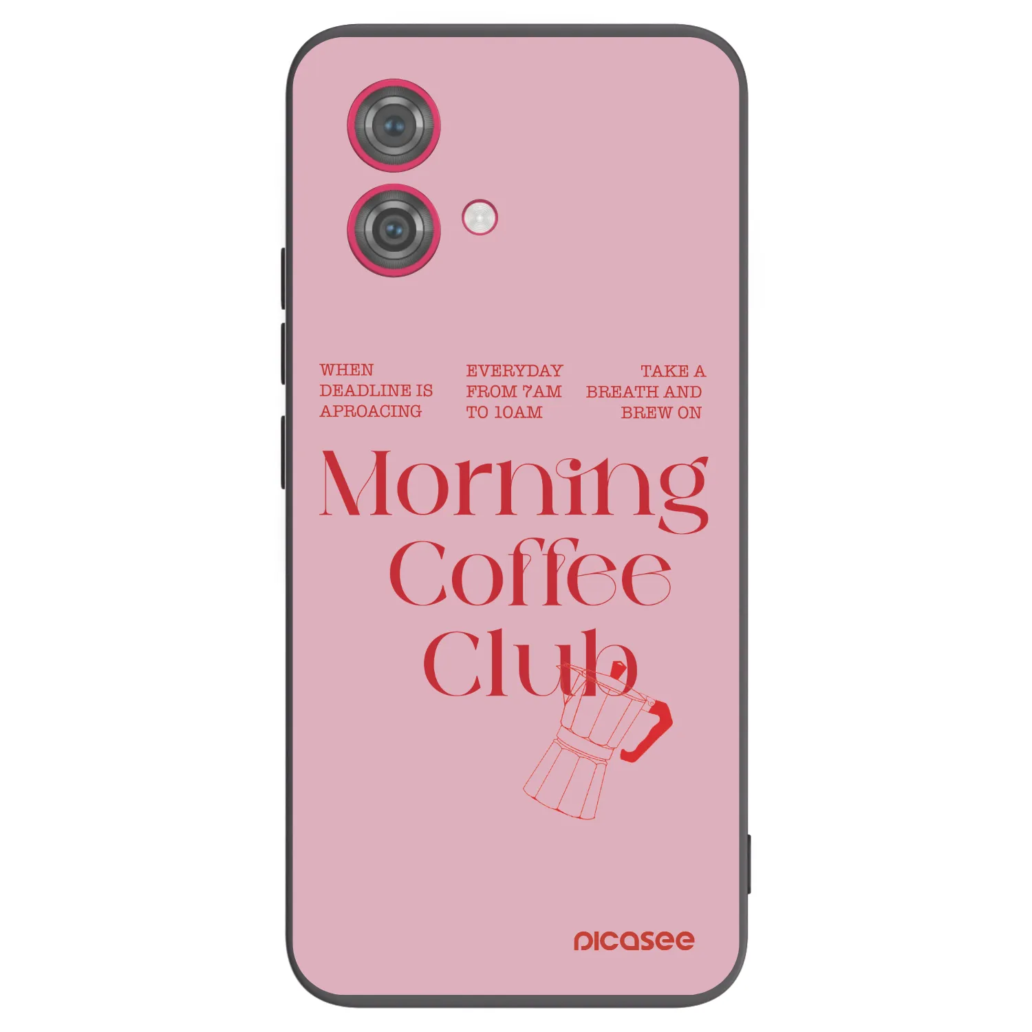 Picasee silikonový černý obal pro Motorola Moto G84 5G - Morning