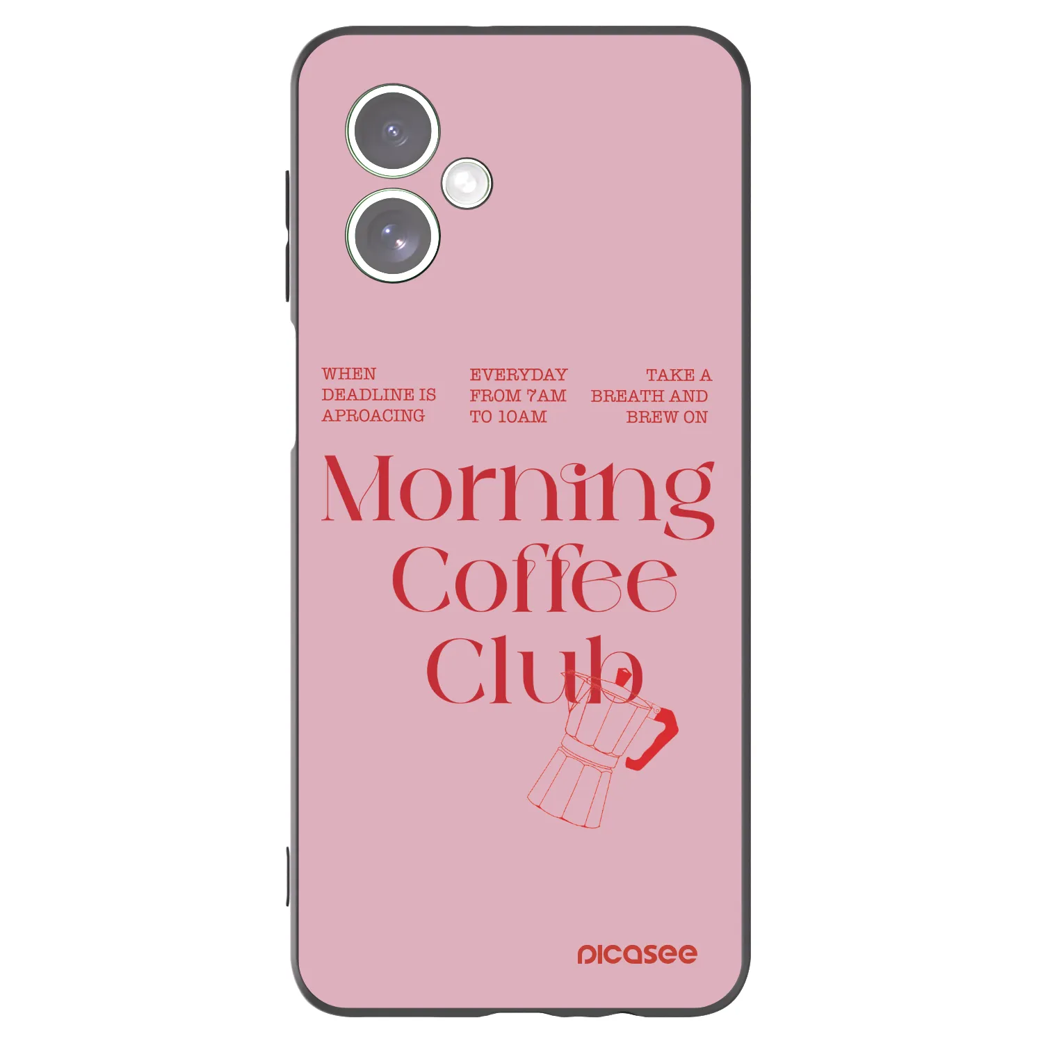 Picasee silikonový černý obal pro Motorola Moto G54 5G - Morning