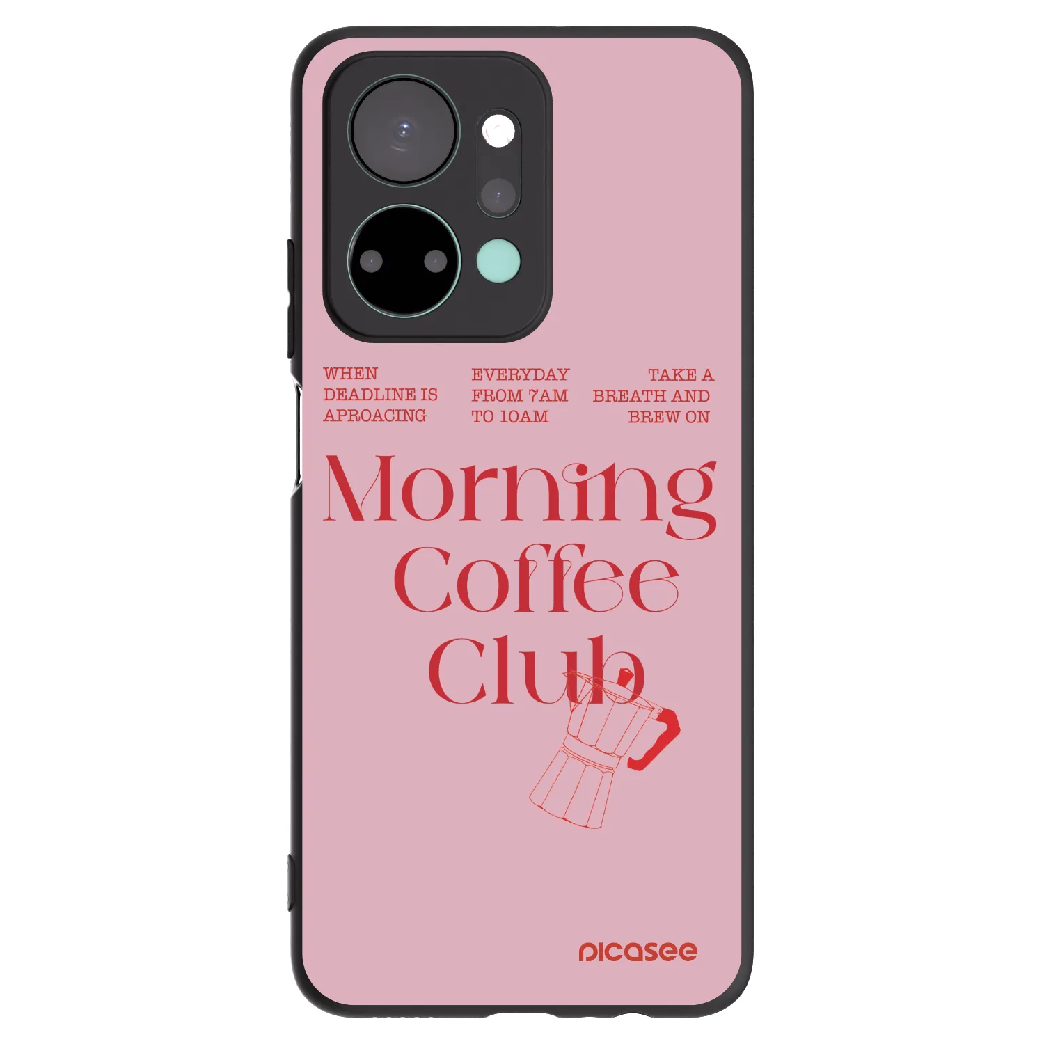 Picasee silikonový černý obal pro Honor X7a - Morning