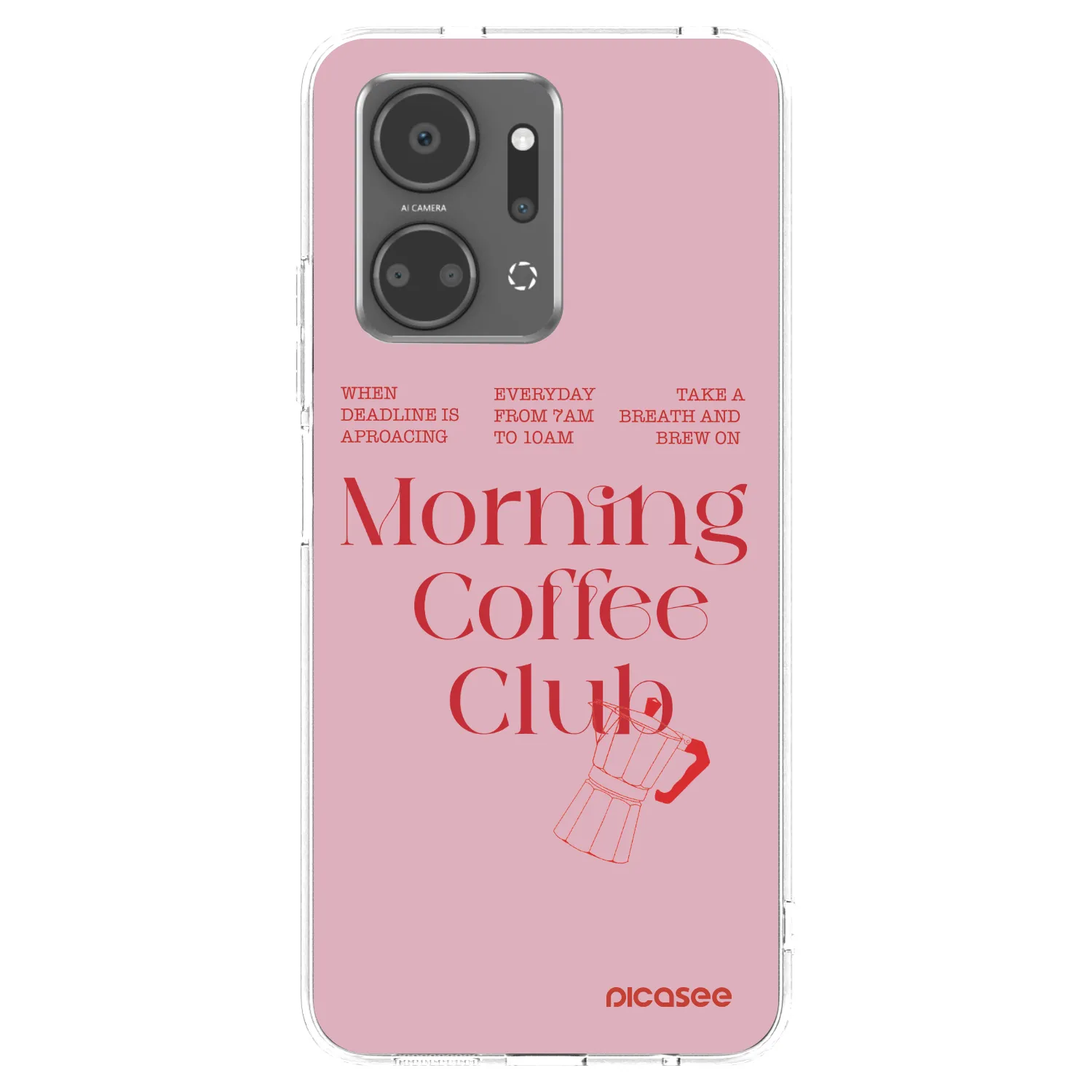 Picasee silikonový průhledný obal pro Honor X7a - Morning
