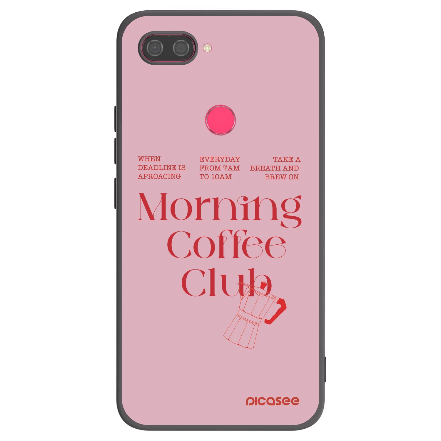 Picasee silikonový černý obal pro Xiaomi Mi 8 Lite - Morning