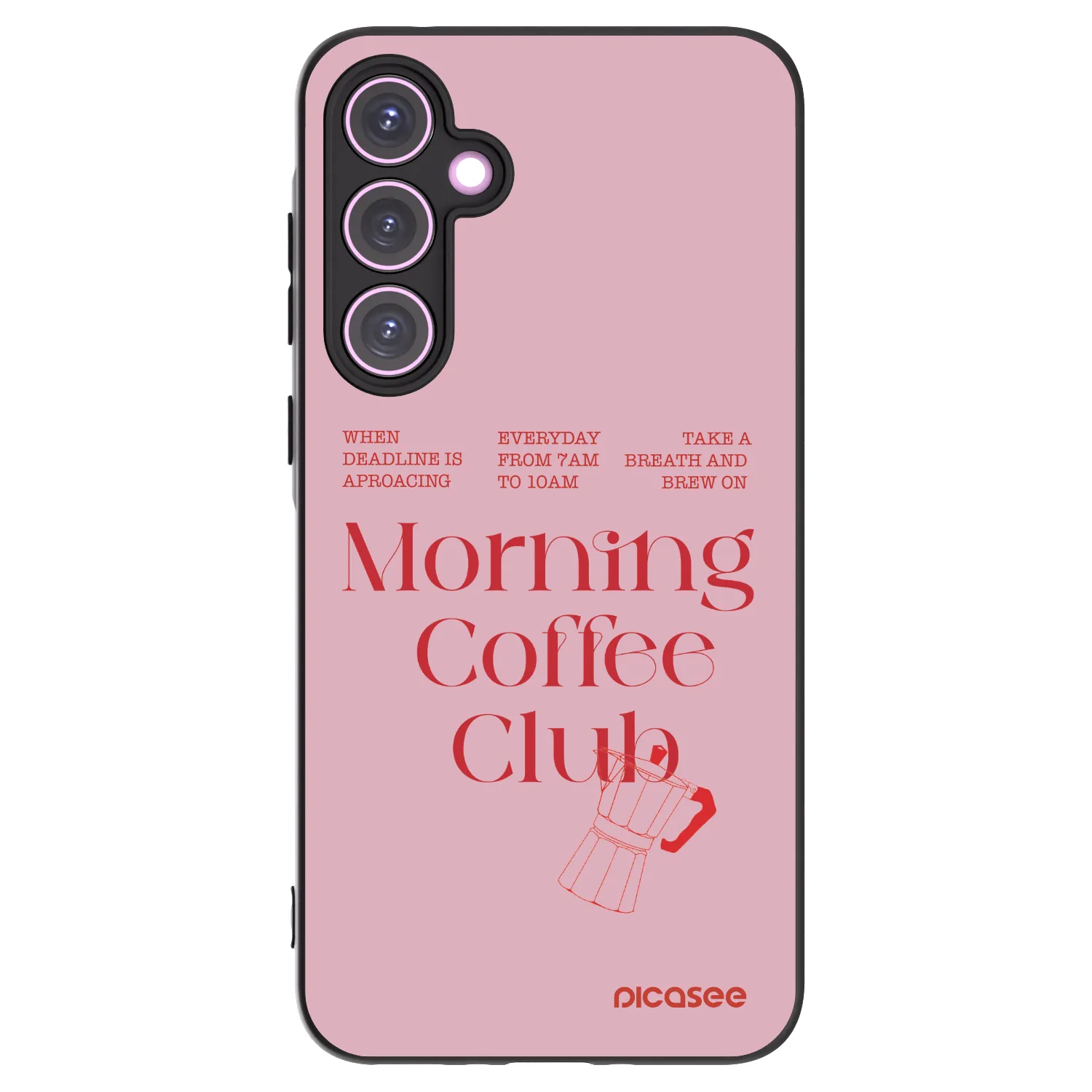 Picasee silikonový černý obal pro Samsung Galaxy A35 5G A356B - Morning