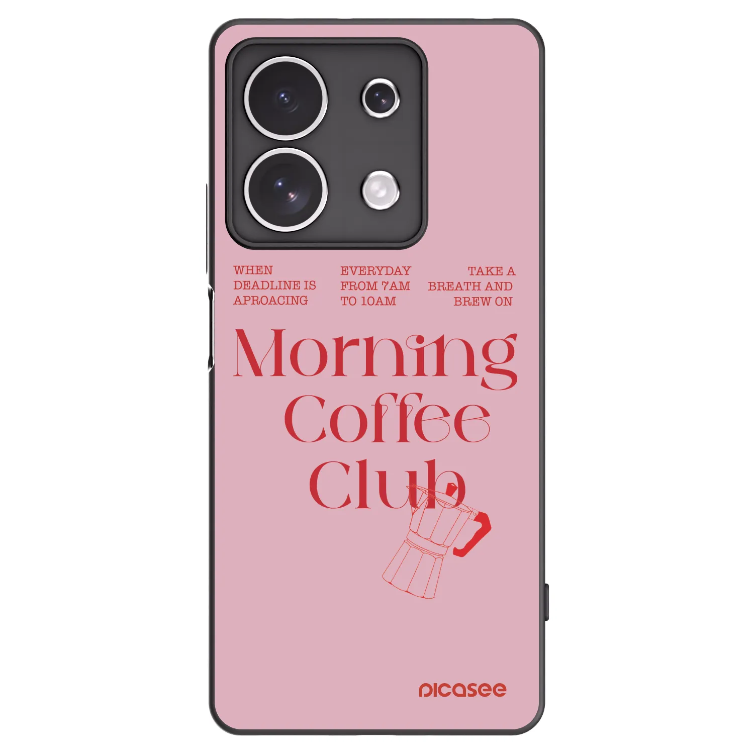 Picasee silikonový černý obal pro Xiaomi Redmi Note 13 4G - Morning