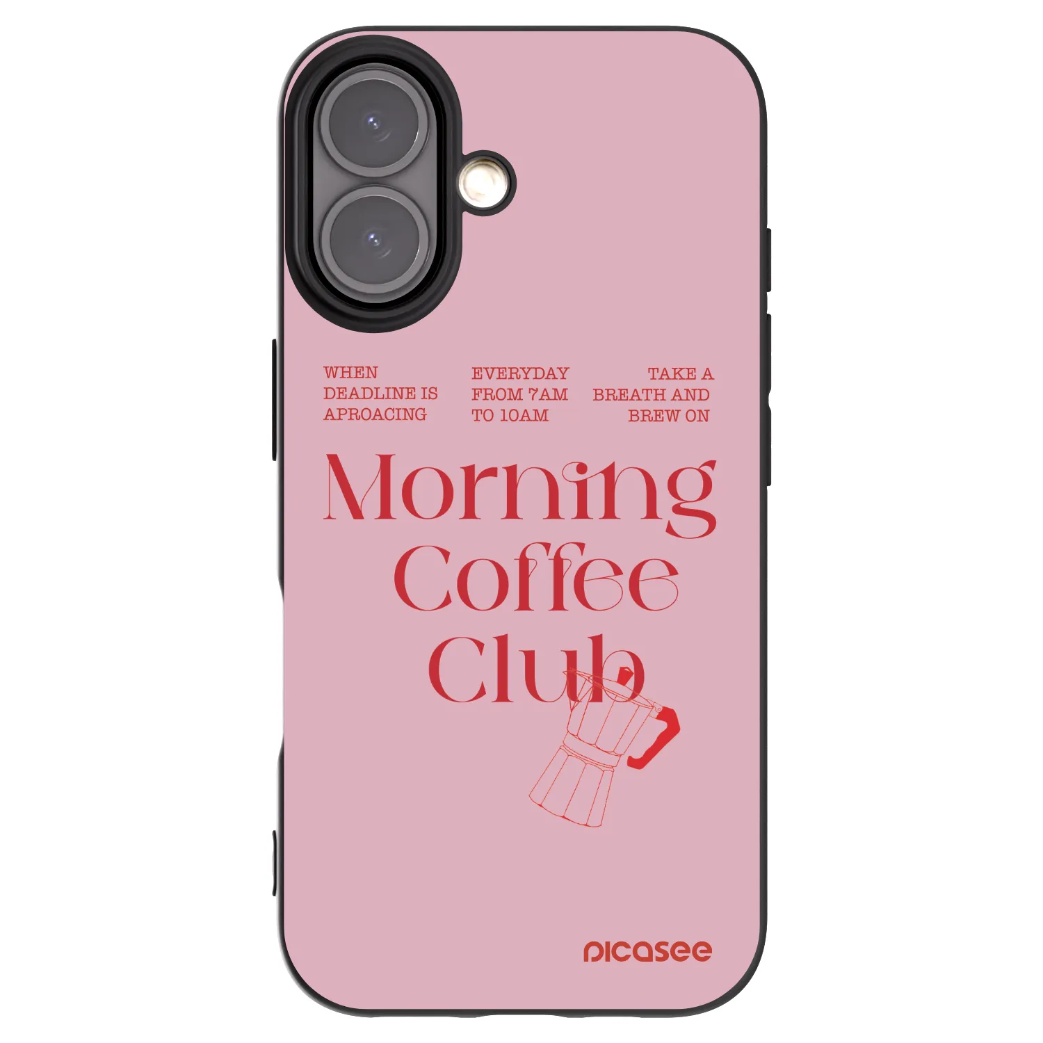 Picasee silikonový černý obal pro Apple iPhone 16 - Morning