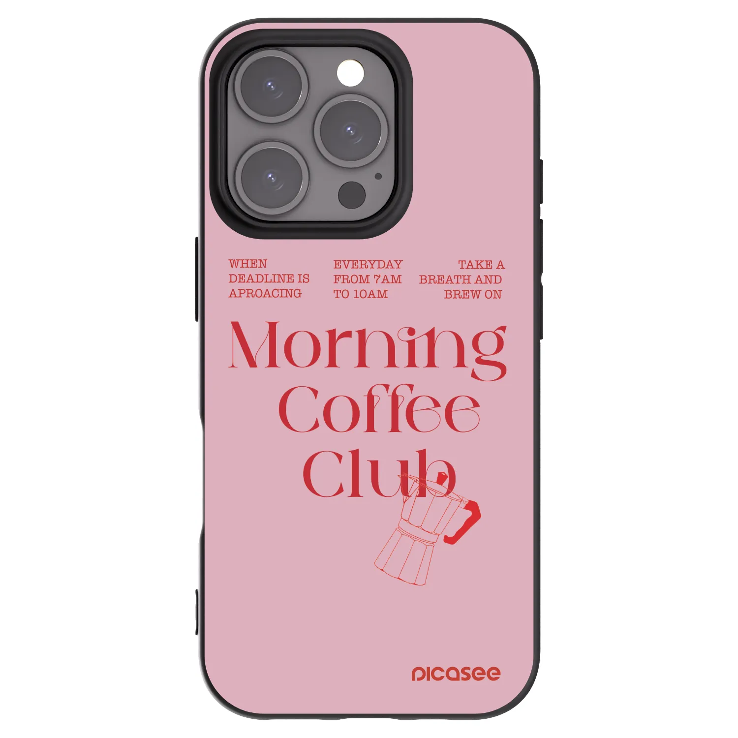 Picasee silikonový černý obal pro Apple iPhone 16 Pro - Morning