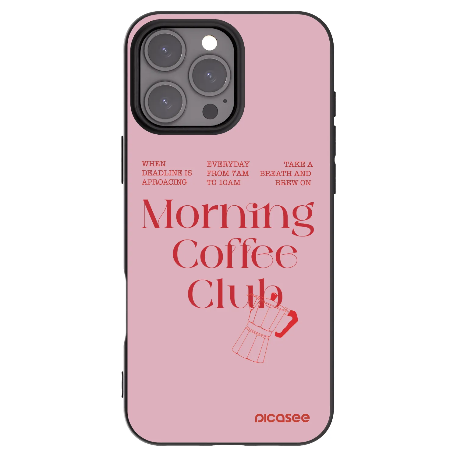 Picasee silikonový černý obal pro Apple iPhone 16 Pro Max - Morning