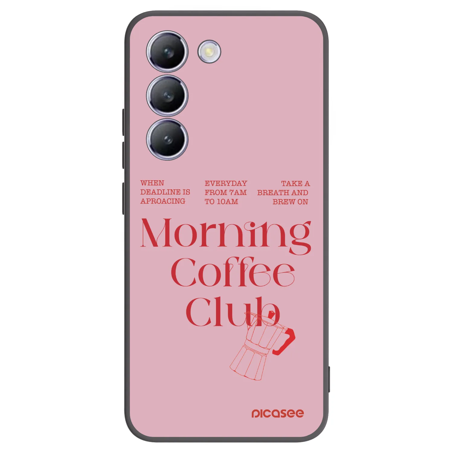 Picasee silikonový černý obal pro Vivo V40 SE 5G - Morning