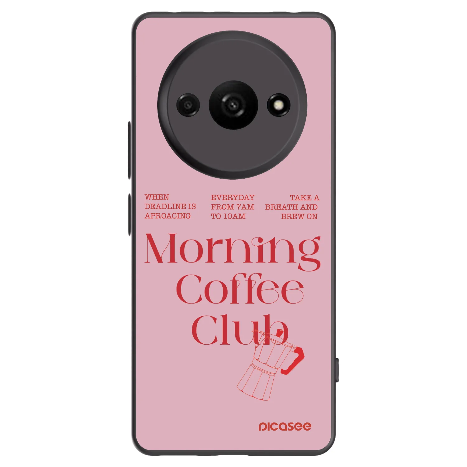 Picasee silikonový černý obal pro Xiaomi Redmi A3 - Morning