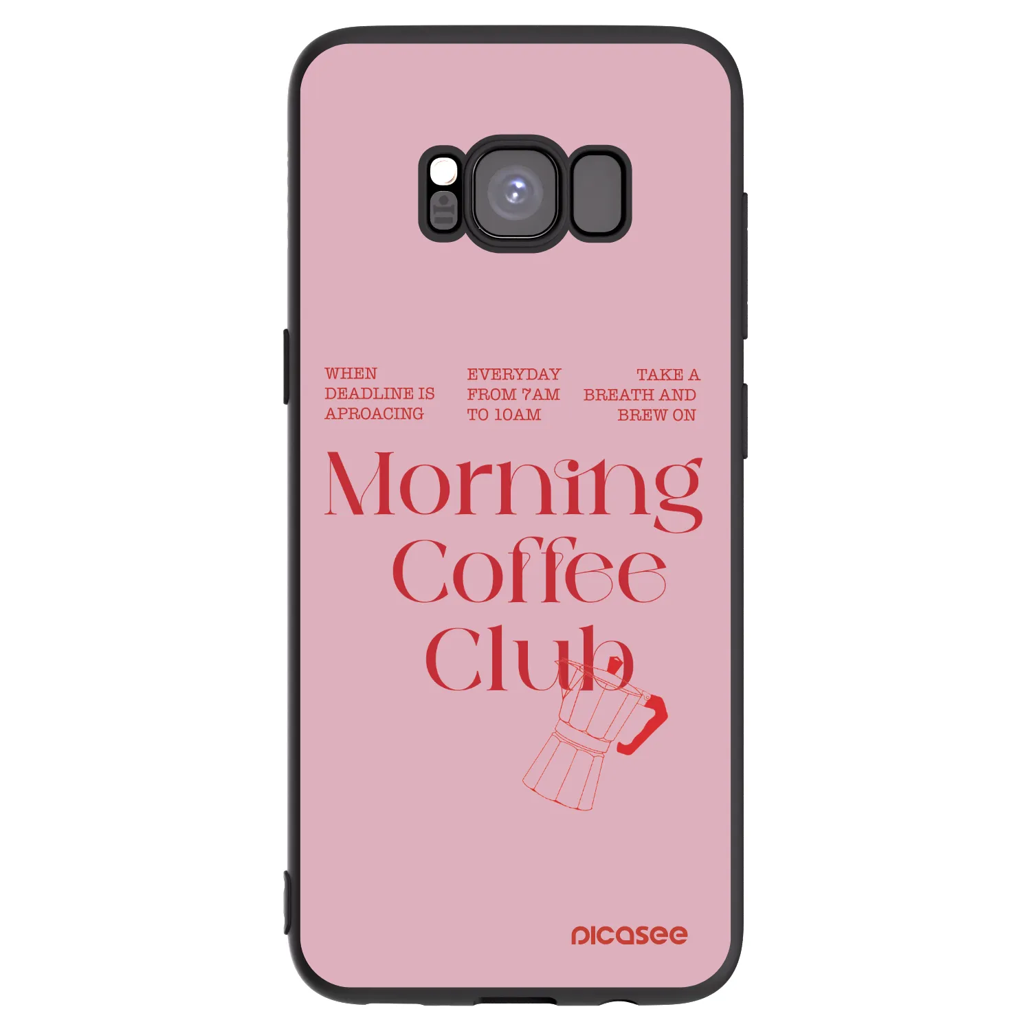 Picasee silikonový černý obal pro Samsung Galaxy S8 G950F - Morning