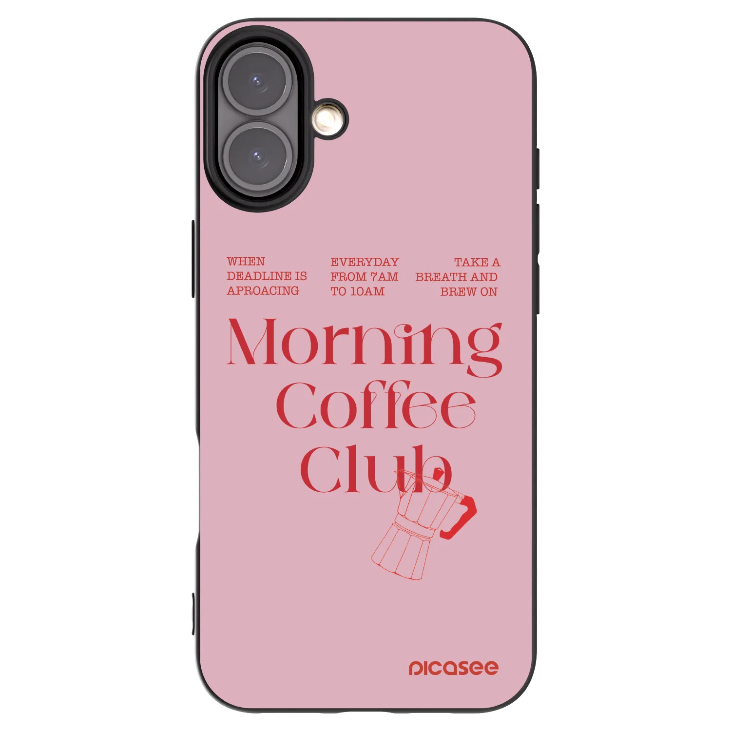 Picasee silikonový černý obal pro Apple iPhone 16 Plus - Morning
