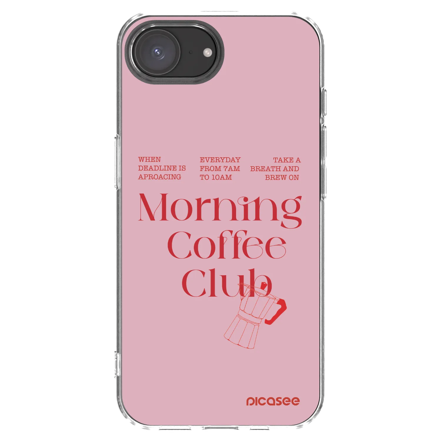 Picasee silikonový průhledný obal pro Apple iPhone 16e - Morning