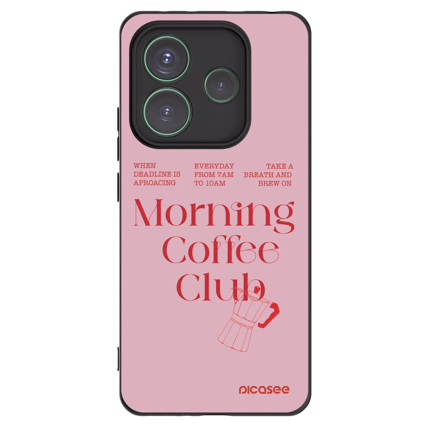 Picasee silikonový černý obal pro Xiaomi Redmi Note 14 5G - Morning
